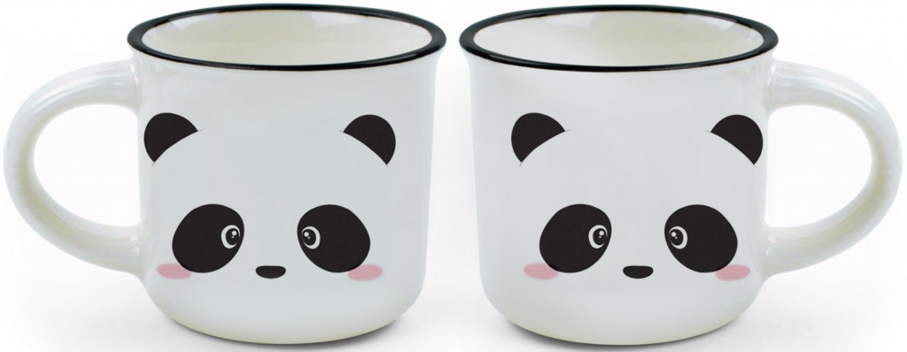 Legami Set hrnčekov Legami Espresso For Two - Panda