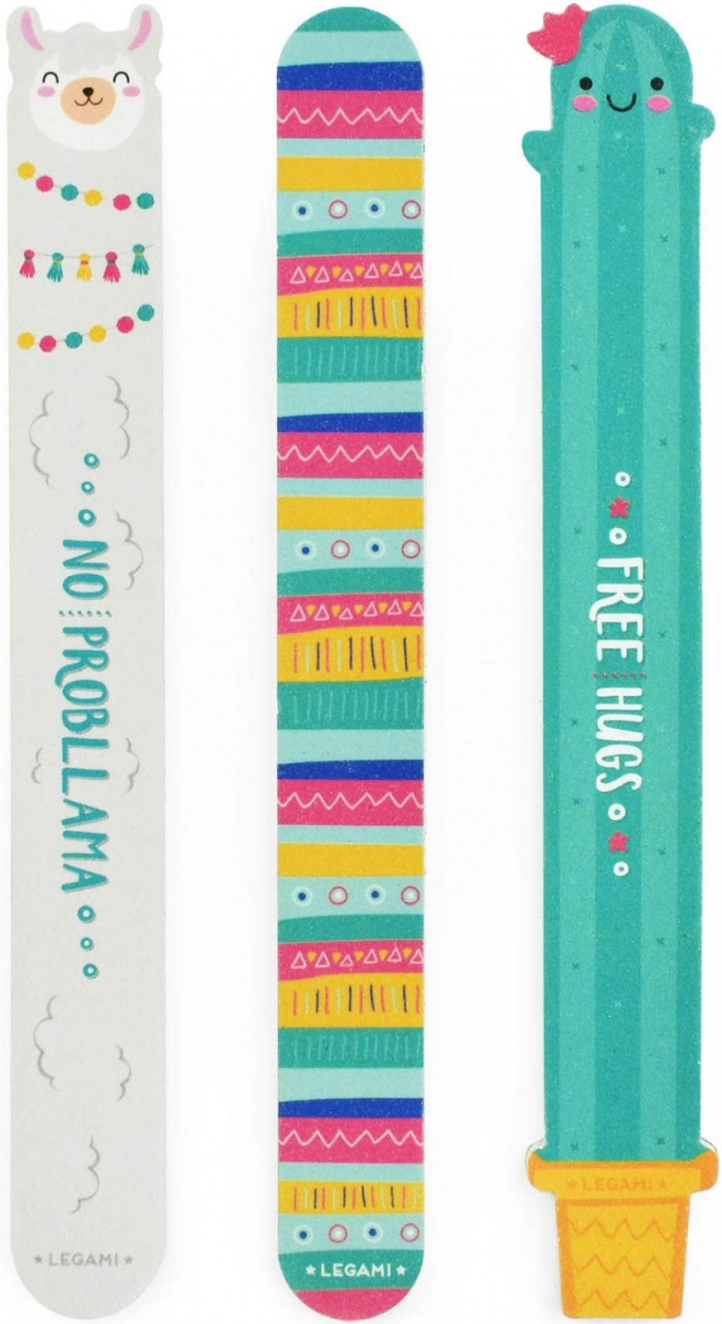 Legami Pilník na nechty Legami Nails before males - set of 3 nail files - flama