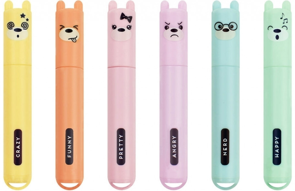 Legami Súprava zvýrazňovačov Legami Teddy' S Style - Set Of 6 Mini Pastel Highlighters