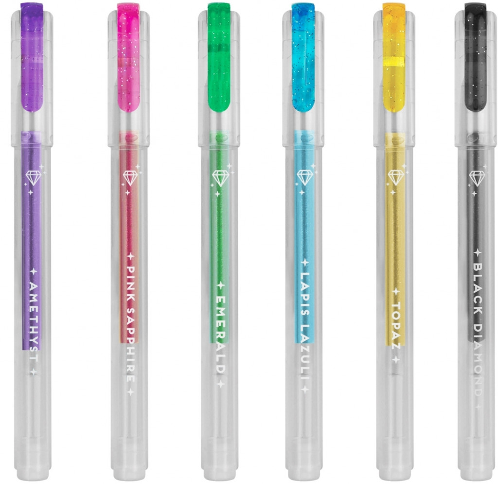 Legami Set gélových pier Legami Shine Like A Diamond - Set Of 6 Glitter Mini Gel Pen