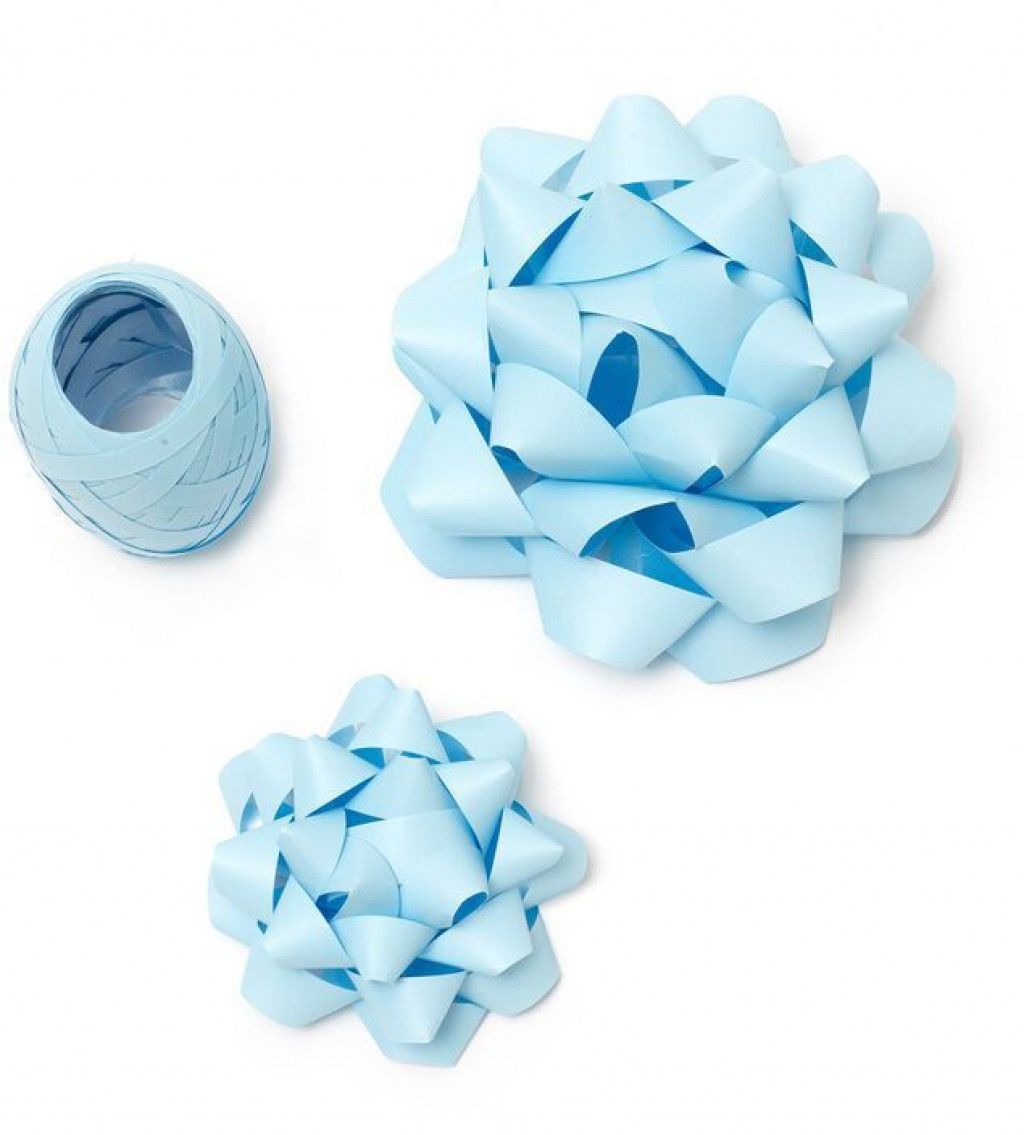 Legami Súprava mašlí a stuh Legami Bows And Ribbon Set - Light Blue