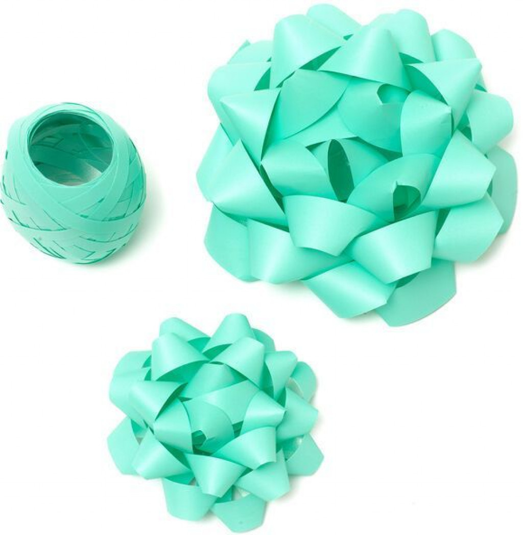 Legami Súprava mašlí a stuh Legami Bows And Ribbon Set - Aqua