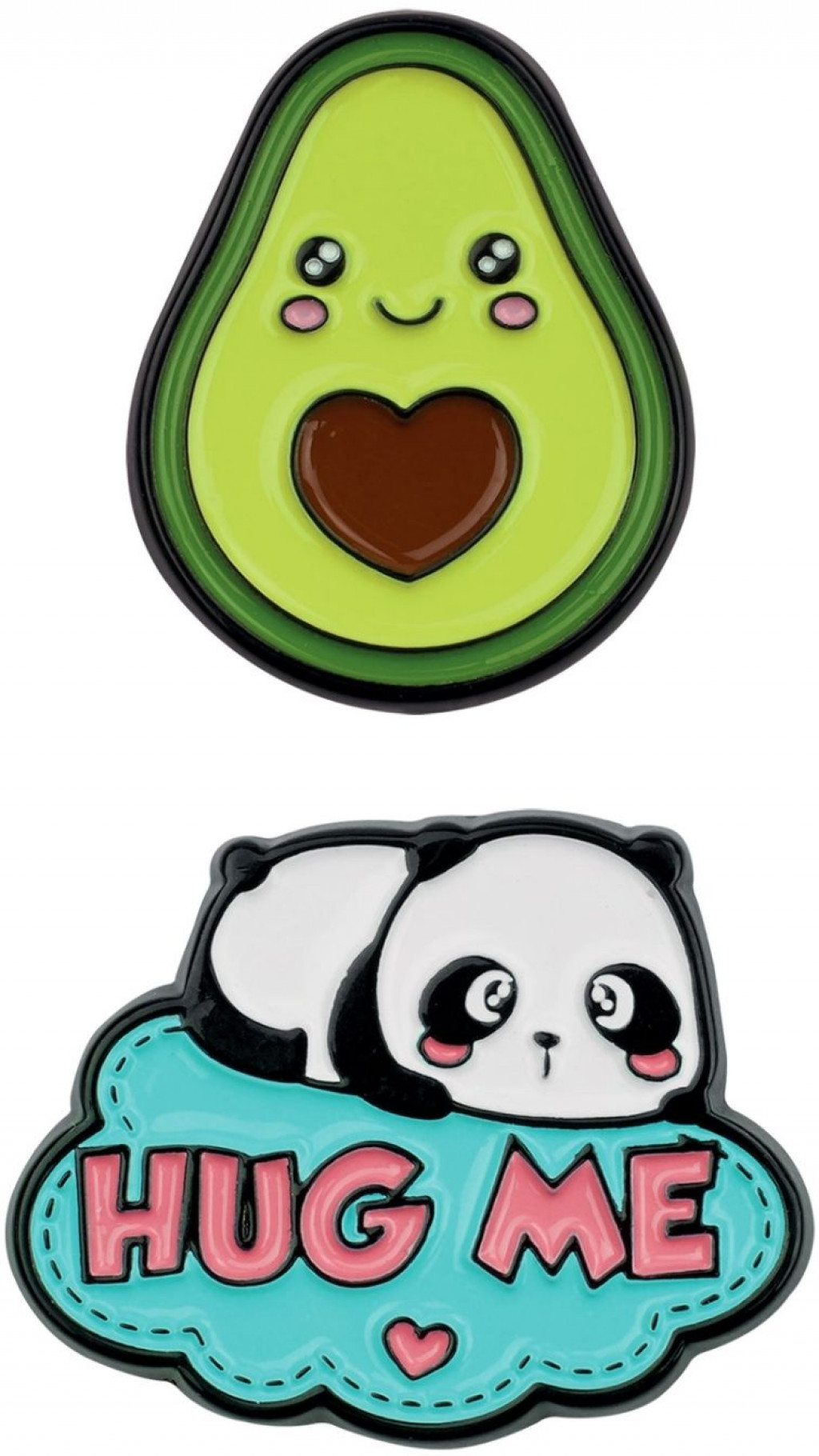 Legami Súprava samolepiek Legami Cutie - Set Of 2Metal Stickers - Hug Me