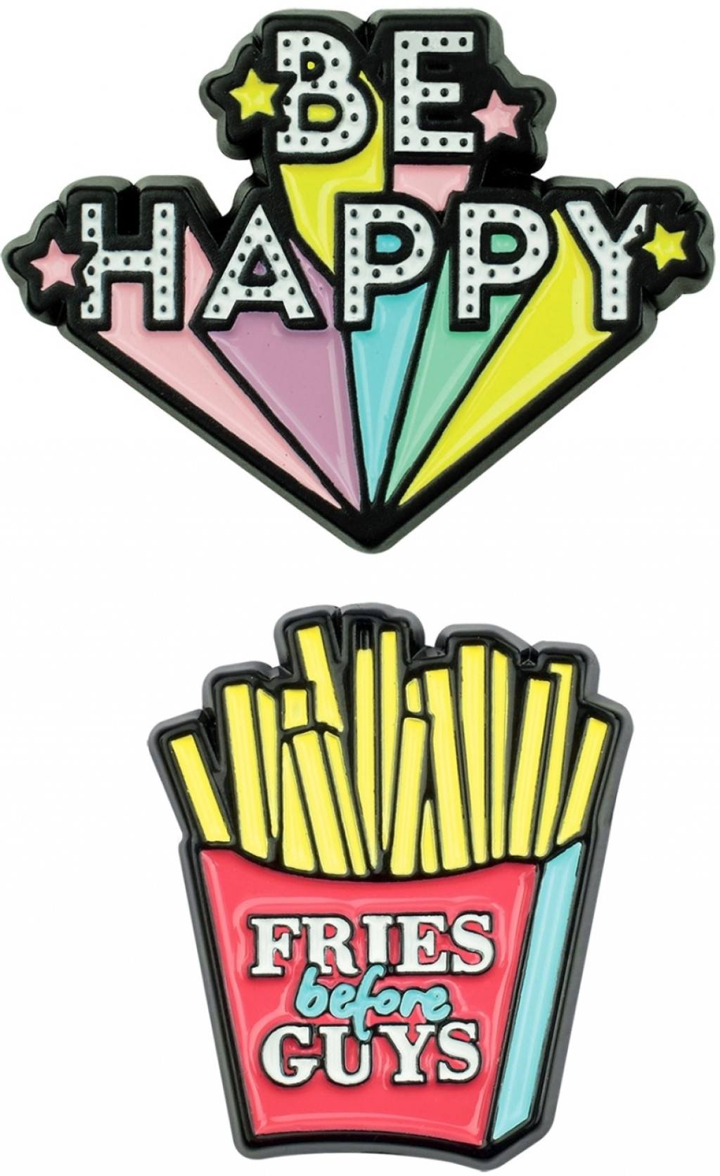 Legami Súprava samolepiek Legami Cutie - Set Of 2 Met al Stickers - Be Happy