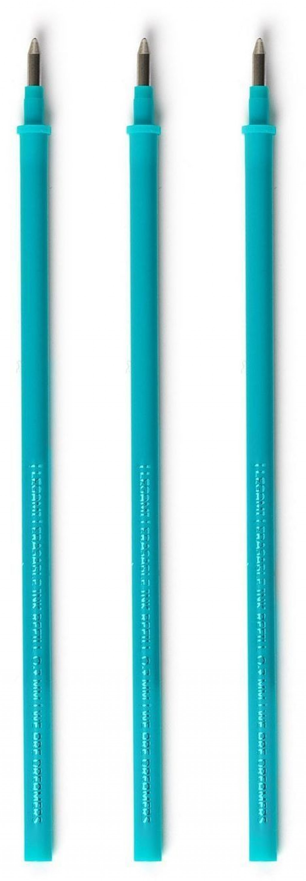 Legami Set náplní do gumovateľných pier Legami Refill Erasable Pen - Turquoise - Pack 3 pcs
