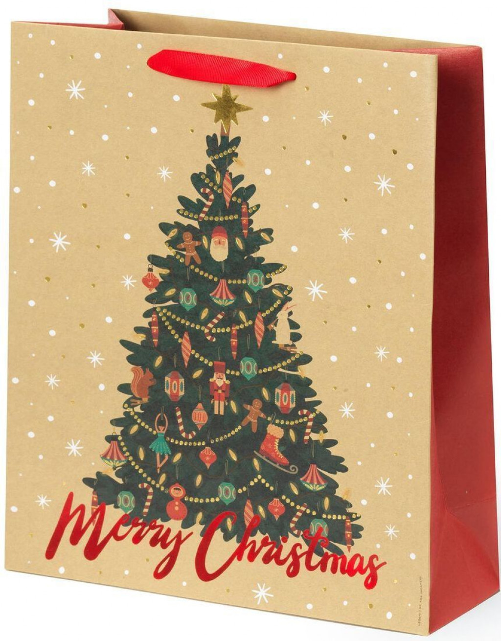 Legami Darčeková taška Legami Christmas Gift Bag - Large - Xmas Tree