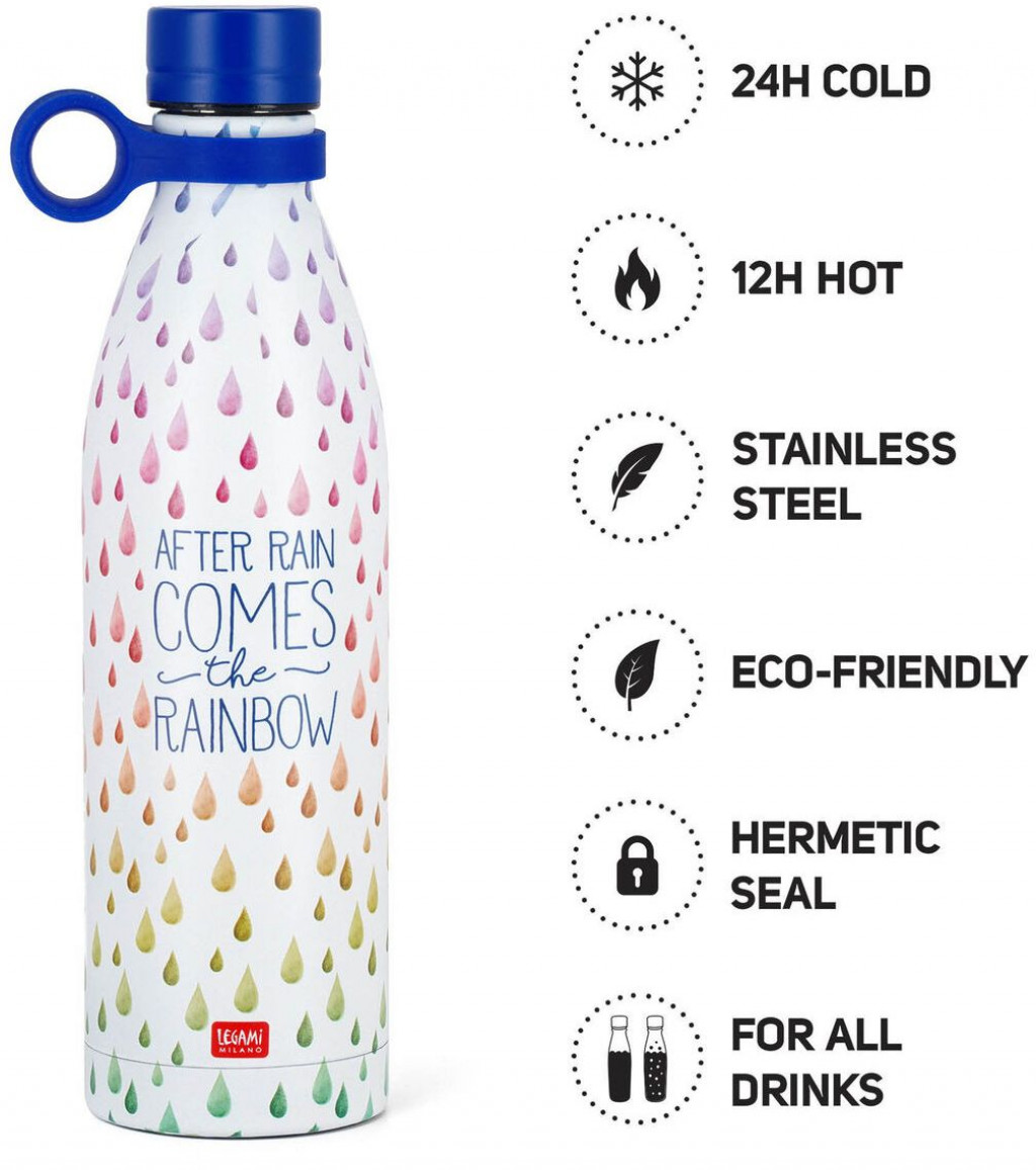 Legami Termo fľaša Legami Hot & Cold - Vacuum Bottle - 800 ml - After Rain