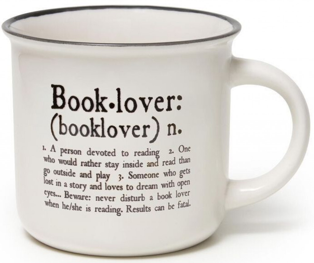 Legami Hrnček Legami New Bone China Porcelán Mug - Cup-Puccino - Book Lover