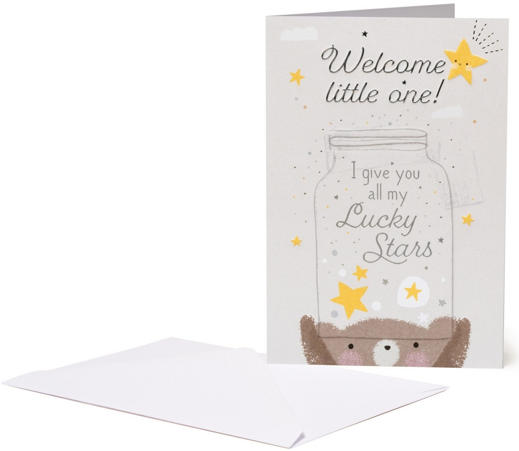 Legami Prianiečko Legami Baby Born Card - 11,5X17 Welcome