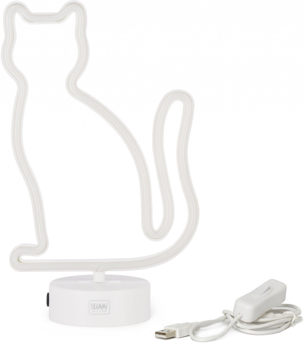 Legami Ľad lampička Legami It'S A Sign - Neon Effect Led Lamp - Kitty