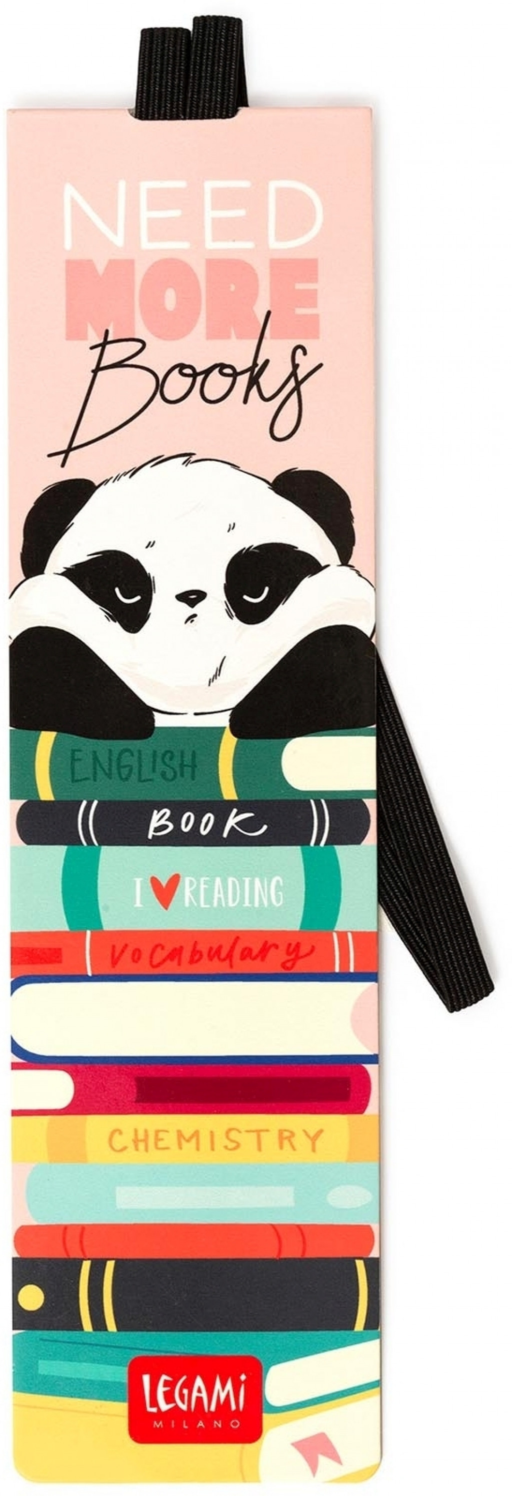 Legami Záložka s gumičkou Legami Bookmark - Panda
