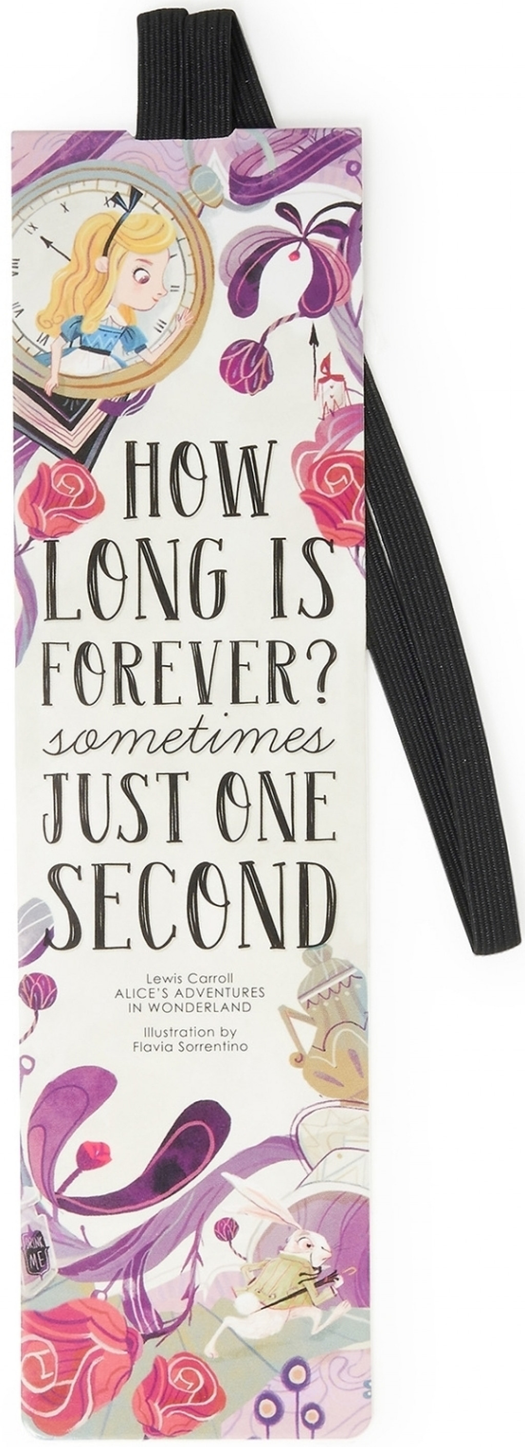 Legami Záložka s gumičkou Legami Bookmark - Alice In Wonderland
