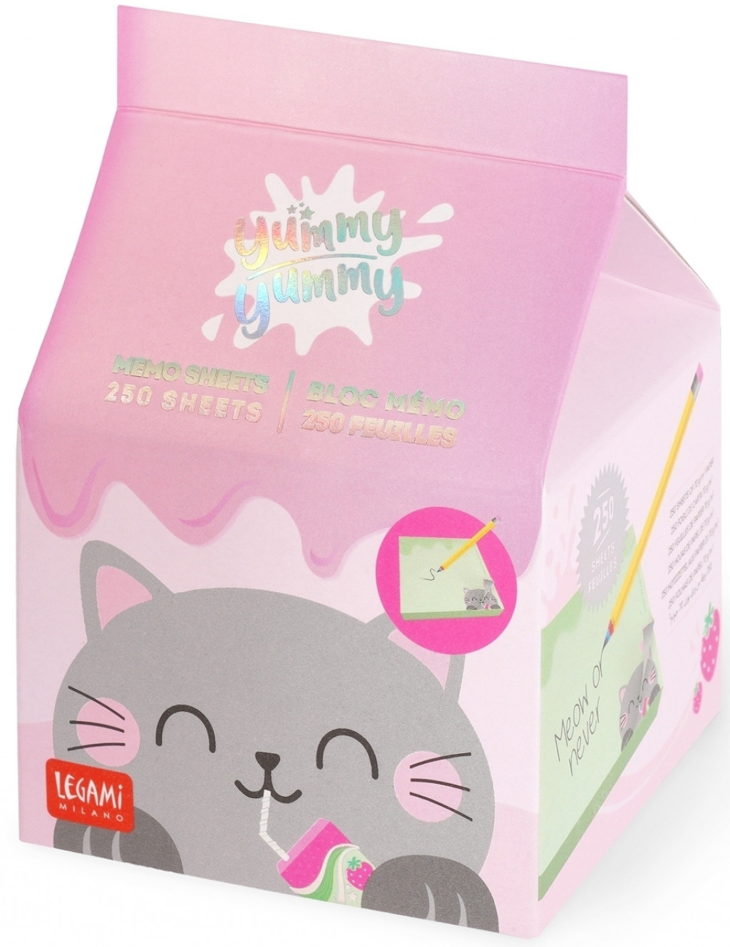 Legami Poznámkový blok Legami Yummy Yummy - Memo Pad - Kitty