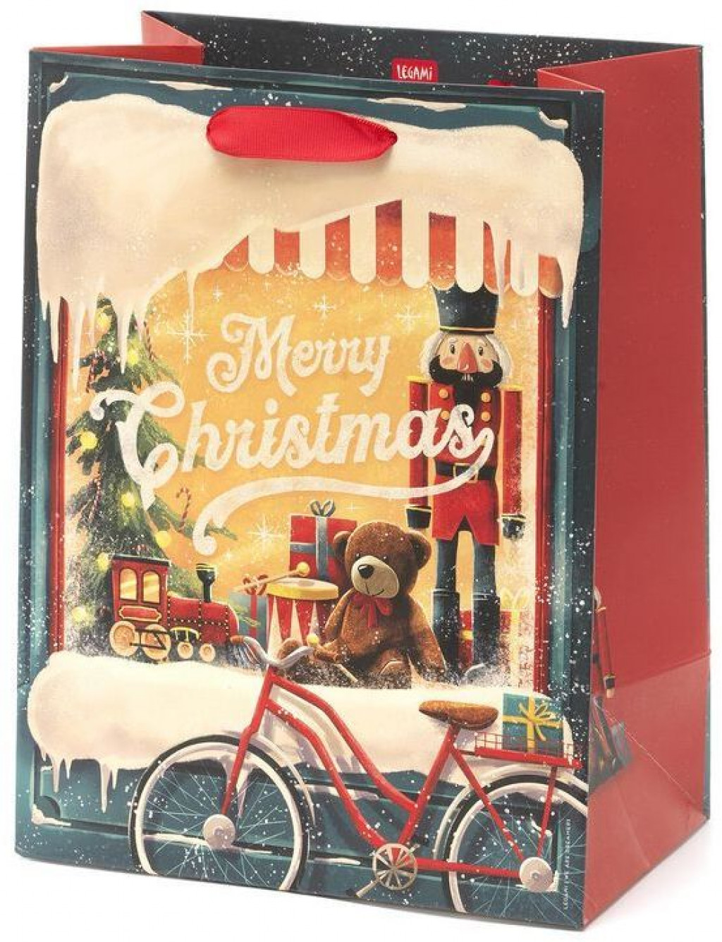 Legami Dárková taška Legami Gift Bag - Medium - Xmas Window