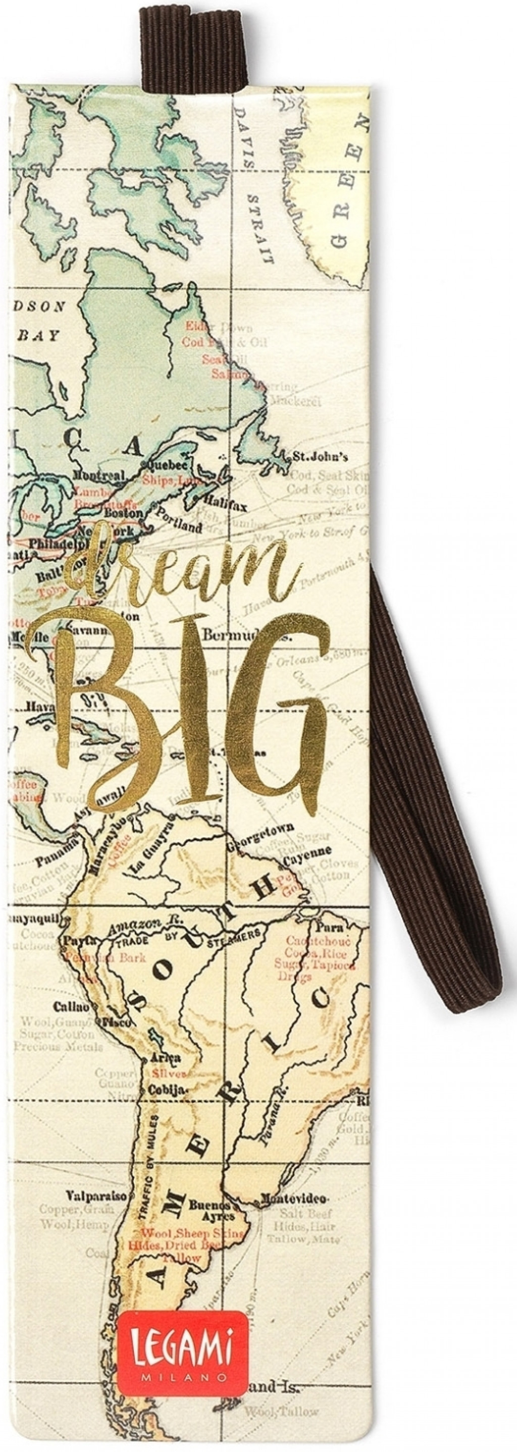 Legami Záložka s gumičkou Legami Bookmark - Travel