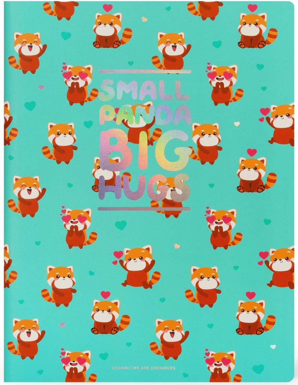Legami Zápisník Legami Quaderno - Large Lined - Red Panda