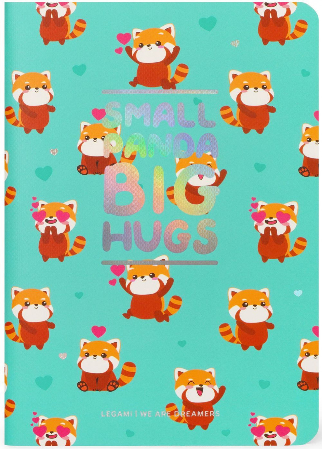 Legami Zápisník Legami Quaderno - Medium Plain - Red Panda