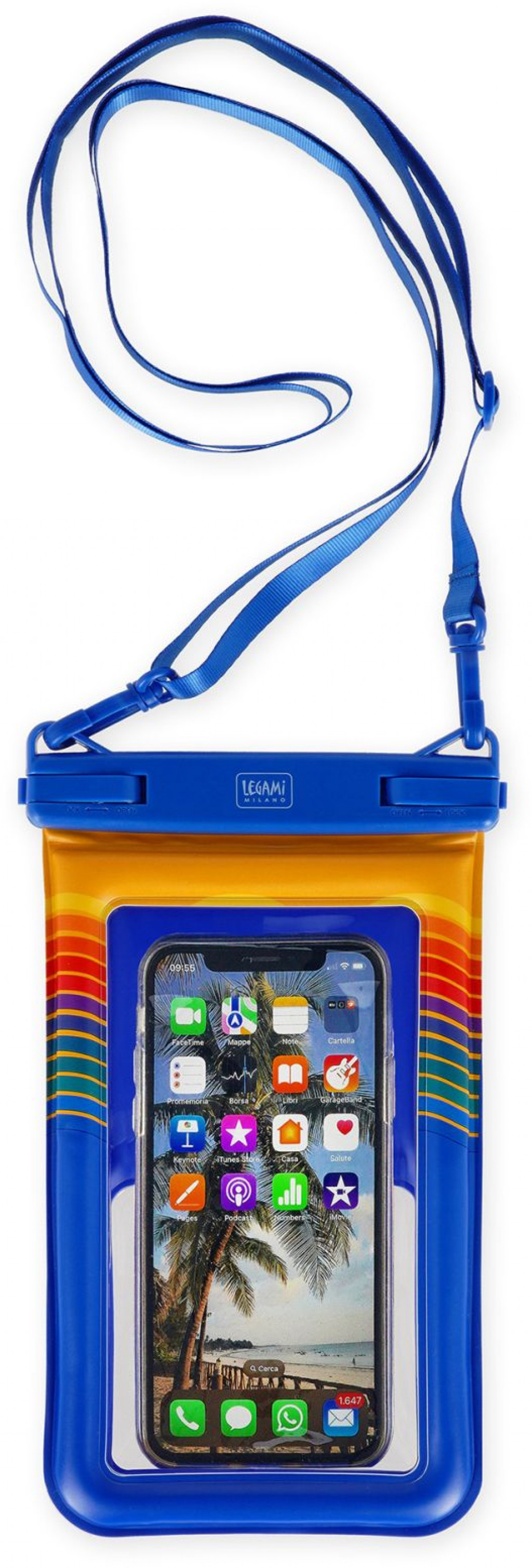 Legami Plávajúce puzdro na telefón do vody Legami Floating Waterproof Smartphone Pouch - Waves