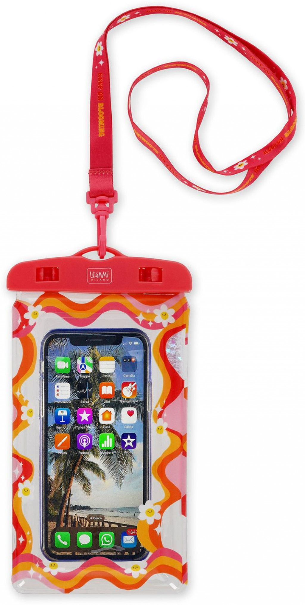 Legami Plávajúce puzdro na telefón do vody Legami Floating Waterproof Smartphone Pouch - Daisy