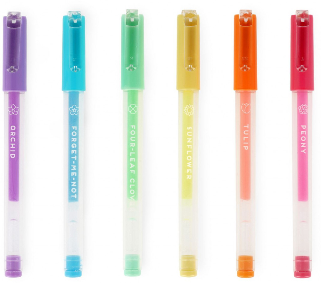 Legami Set mini gélových pier Legami Set Of 6 Mini Gél Pens - Spring Is In The Air - Pastel Colours