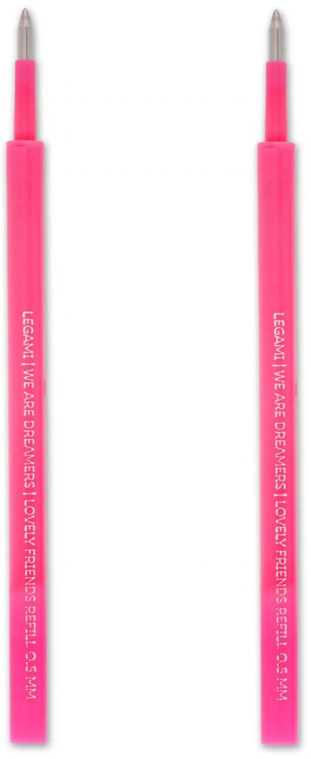 Legami Náplne do gélového pera Legami 2 Refills For Gel Pen Lovely Friends - Lovely Friends Refill Set - Neon Pink