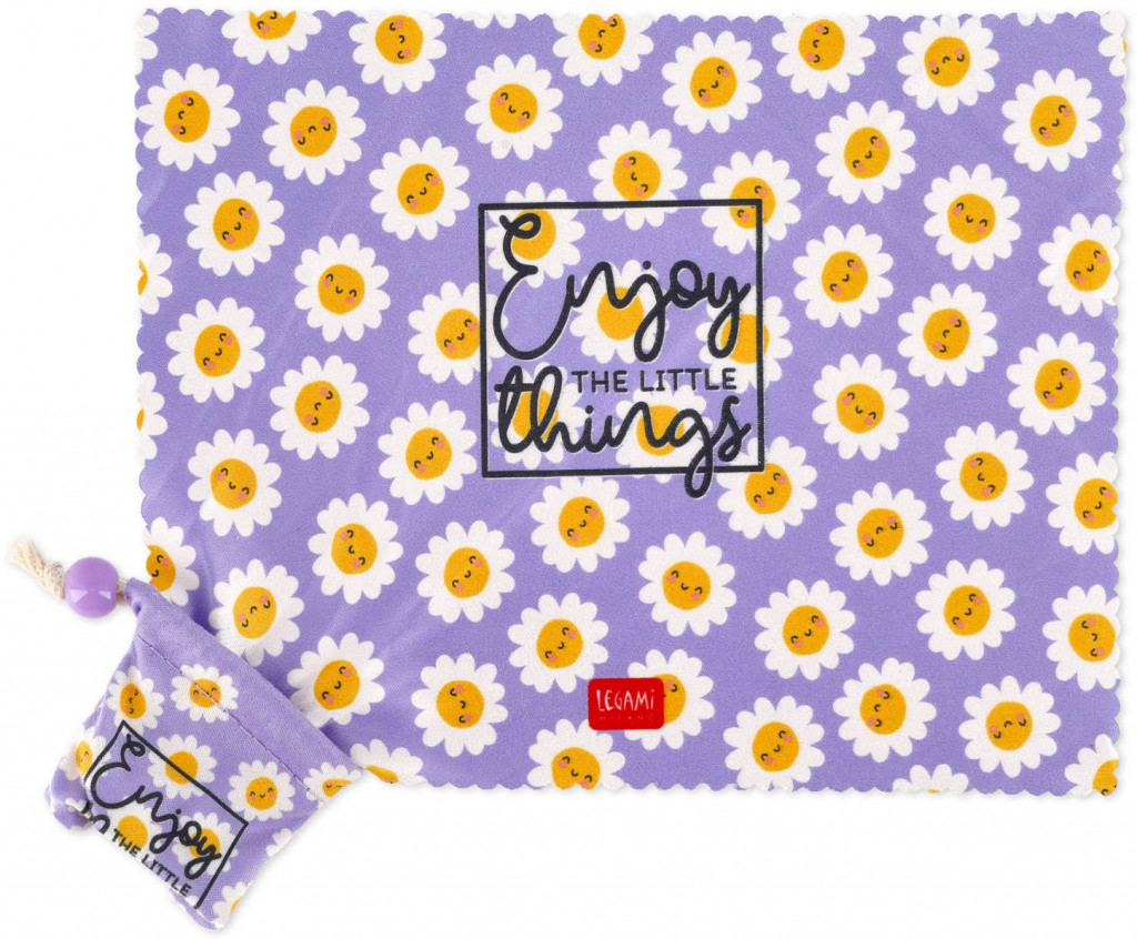 Legami Útierka na okuliare Legami Lens Cleaning Cloth - Sos Look At Me - Daisy