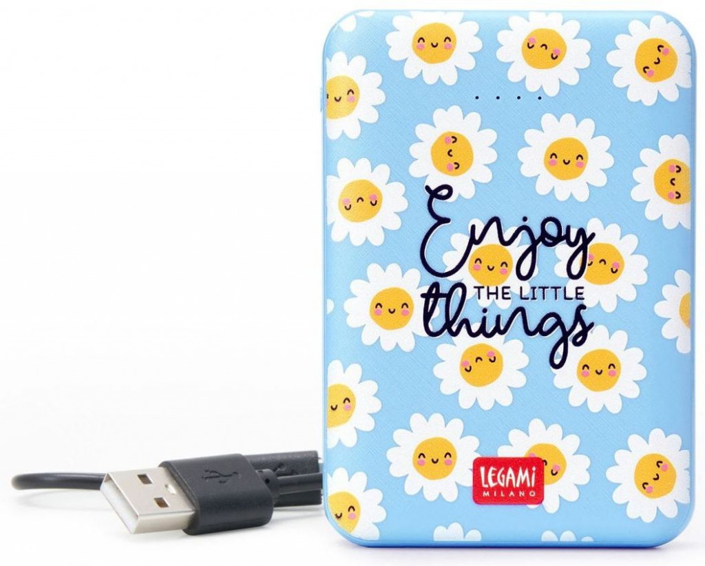Legami Powerbanka Legami Power Bank - Supercharge_5000Mah - Daisy