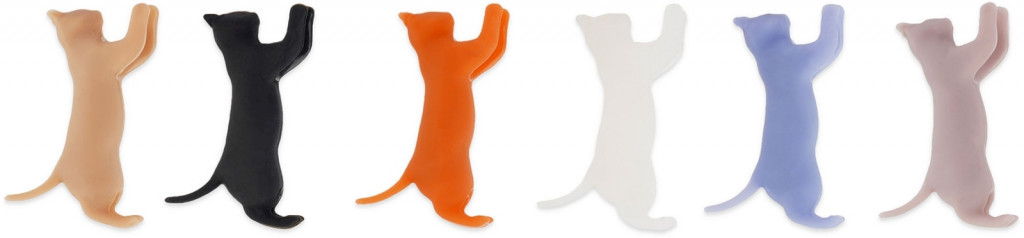 Legami Značítka na poháre Legami Set Of 6 Drink Markers - Meow - Multicolor - Kitty