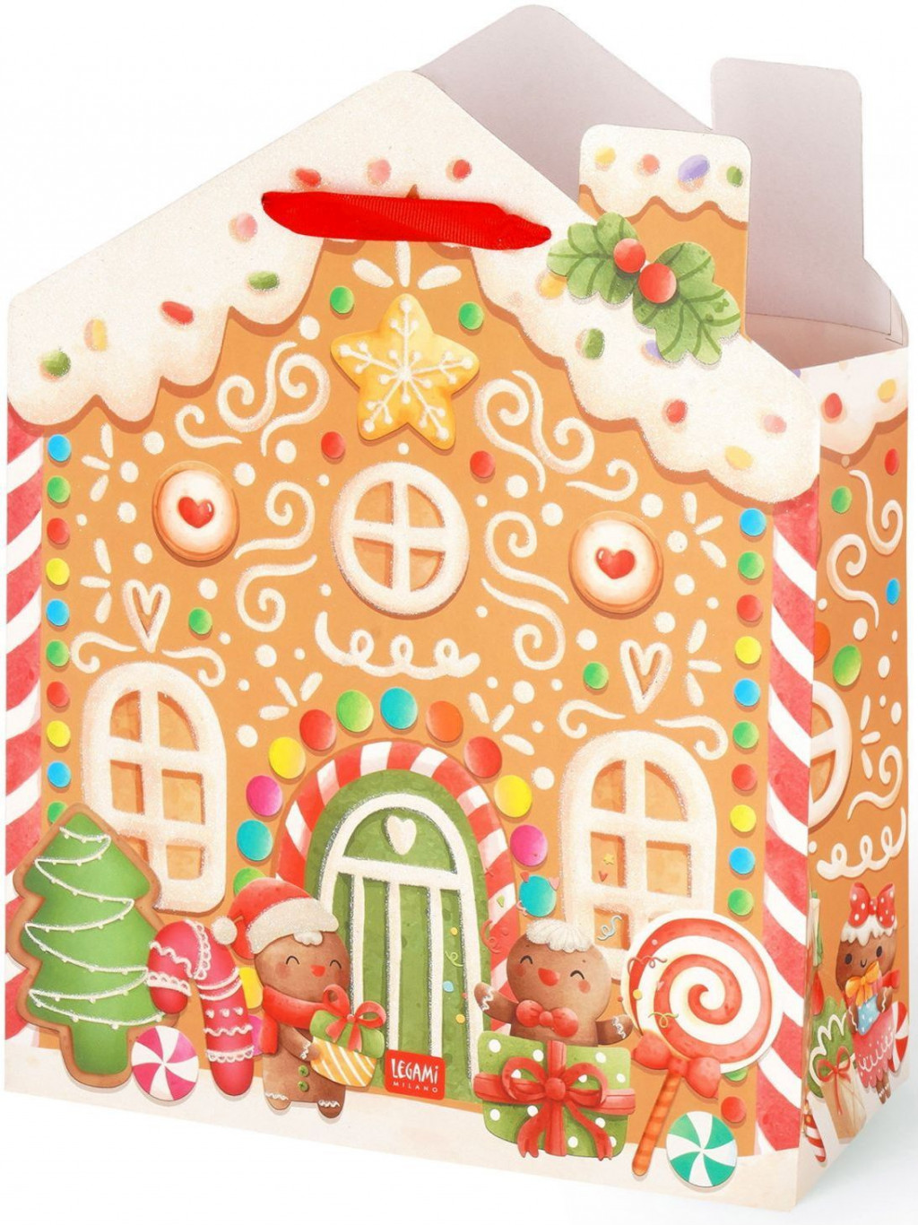 Legami Darčeková taška Legami Gift Bag - Large - Gingerbread House