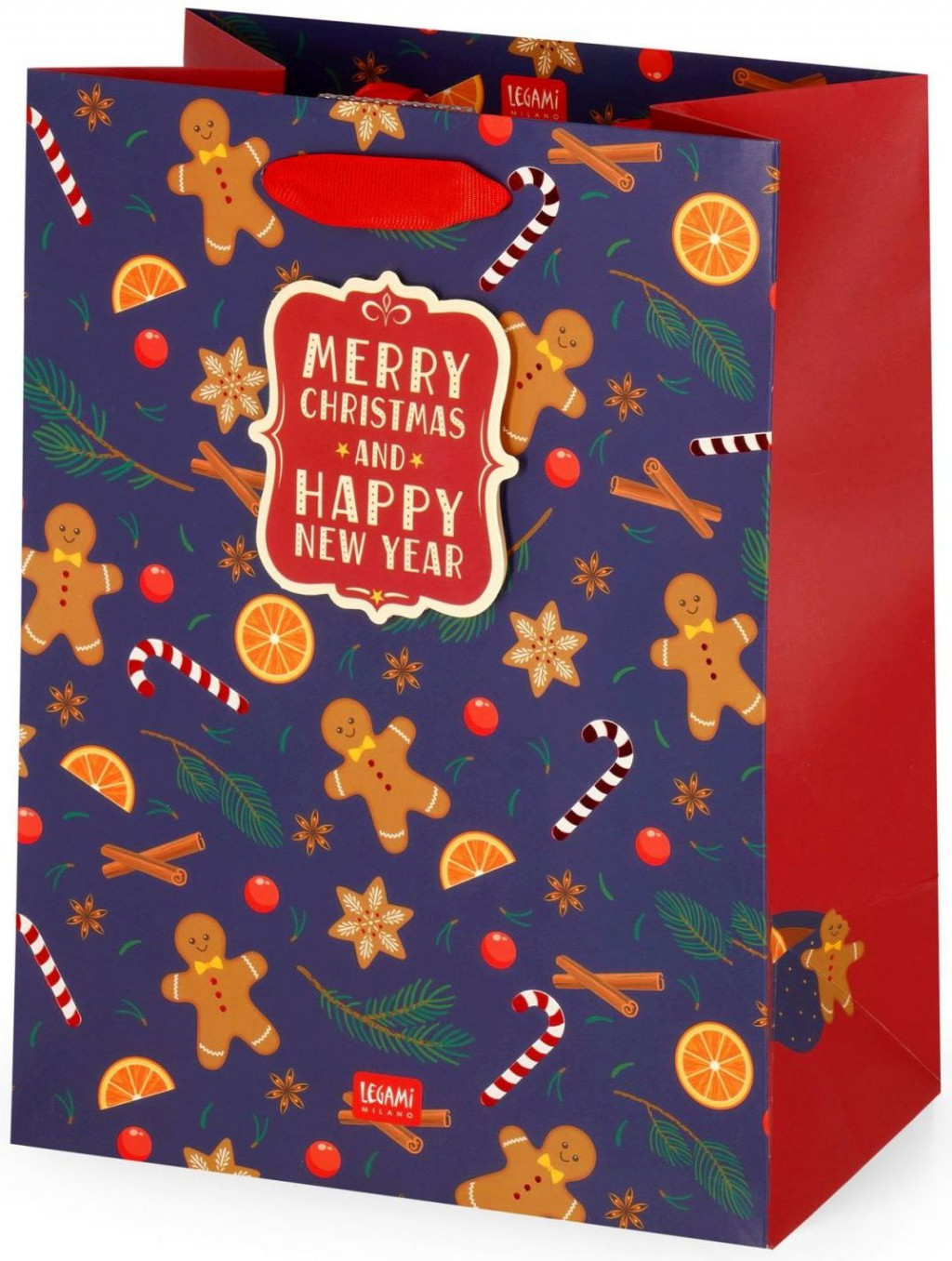 Legami Darčeková taška Legami Gift Bag - Medium - Gingerbread