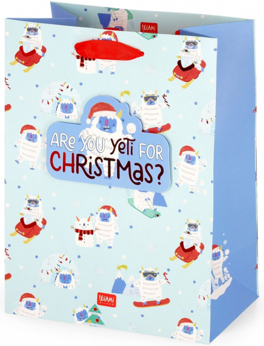 Legami Darčeková taška Legami Gift Bag - Medium - Yeti