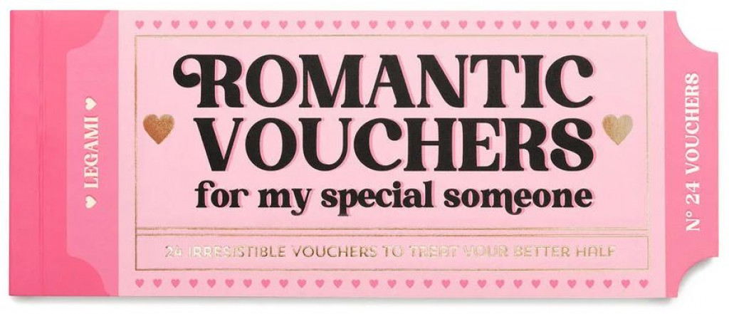 Legami Súprava darčekových voucherov Legami Book Of 24 Vouchers - Gift Vouchers - En - Heart