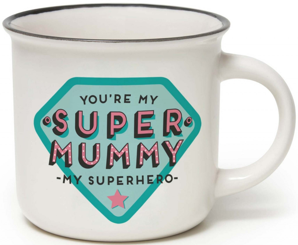 Legami Hrnček Legami New Bone China Porcelán Mug - Cup-Puccino - Super Mummy
