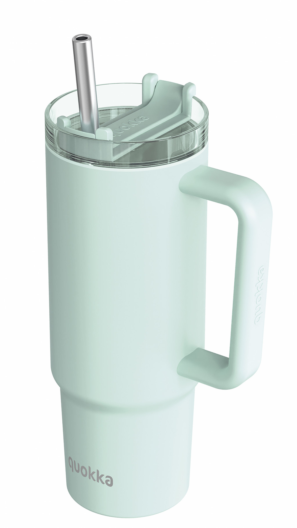 Quokka Nerezový termohrnček so slamkou Stream Turquoise 950 ml
