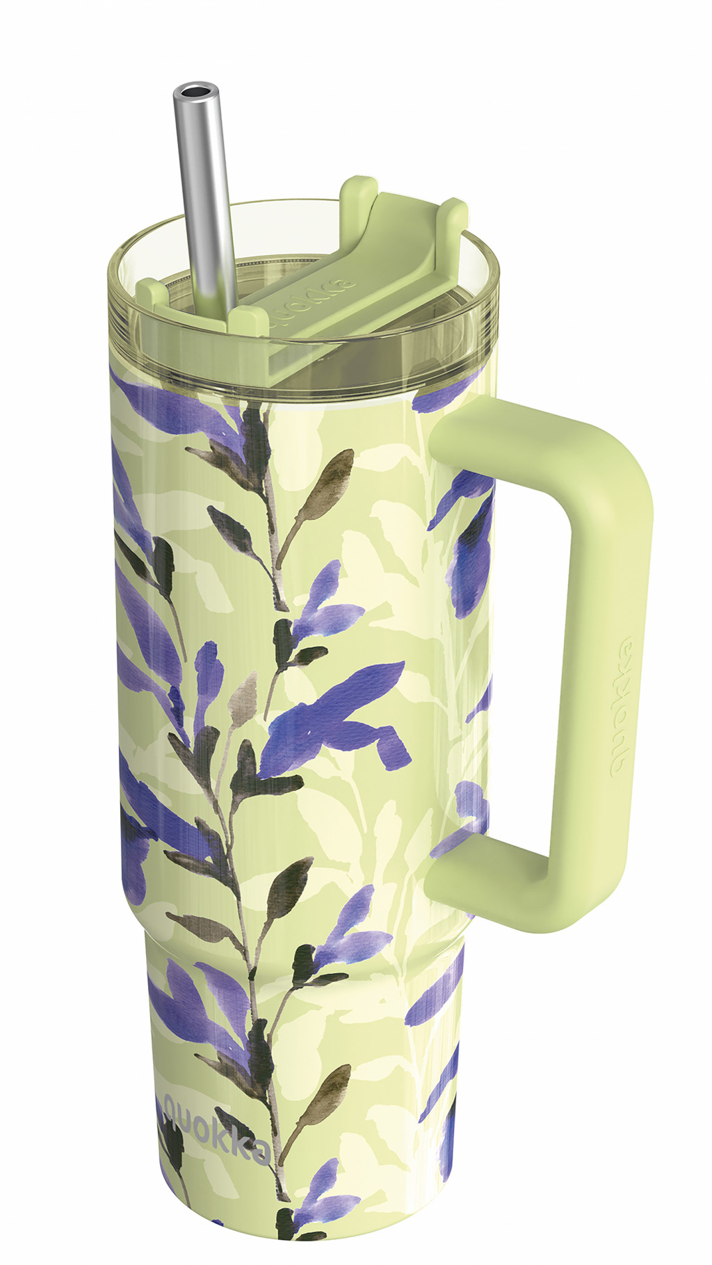 Quokka Nerezový termohrnček so slamkou Stream Matcha 950 ml