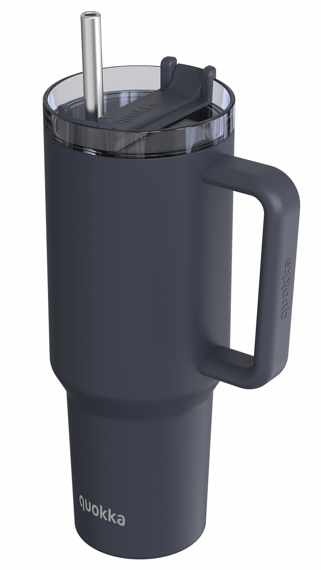 Quokka Nerezový termohrnček so slamkou Stream Black 1200 ml