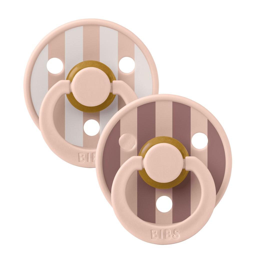 BIBS Colour Block cumlíky z prírodného kaučuku 2ks - veľkosť 2 (Blush Mix)