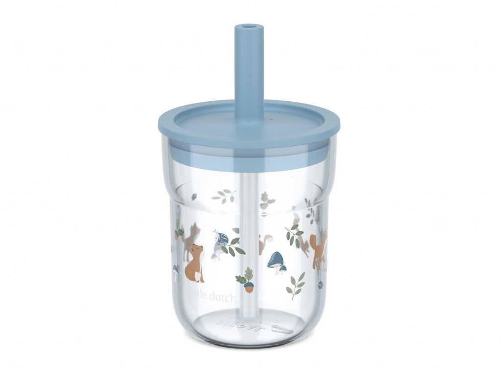 Little Dutch Téglik so slamkou 250 ml Forest Friends