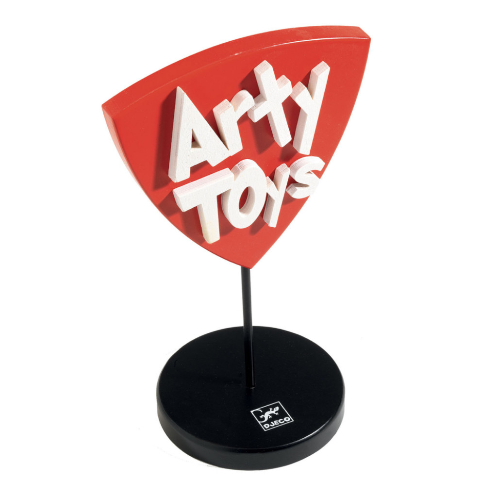 DJECO Drevené logo Arty toys na stojane