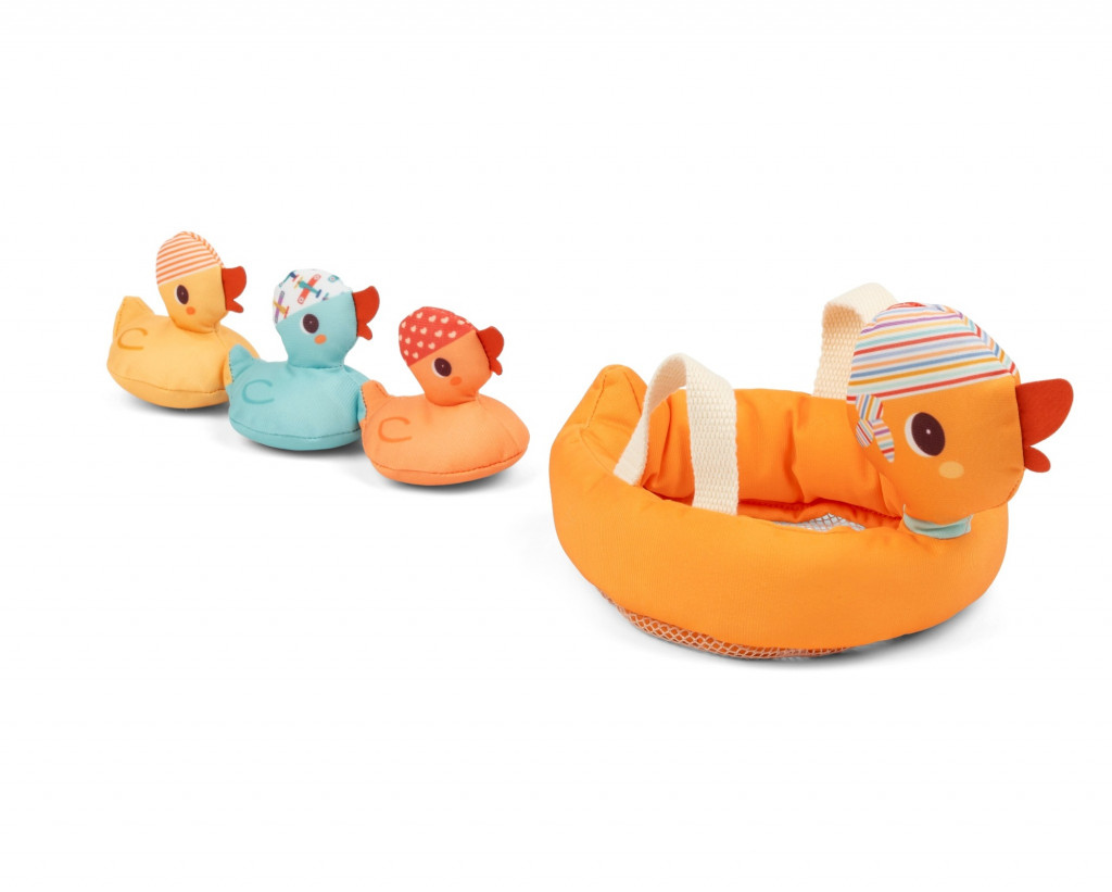 Lilliputiens plávajúca hračka - mama kačka a kačičky