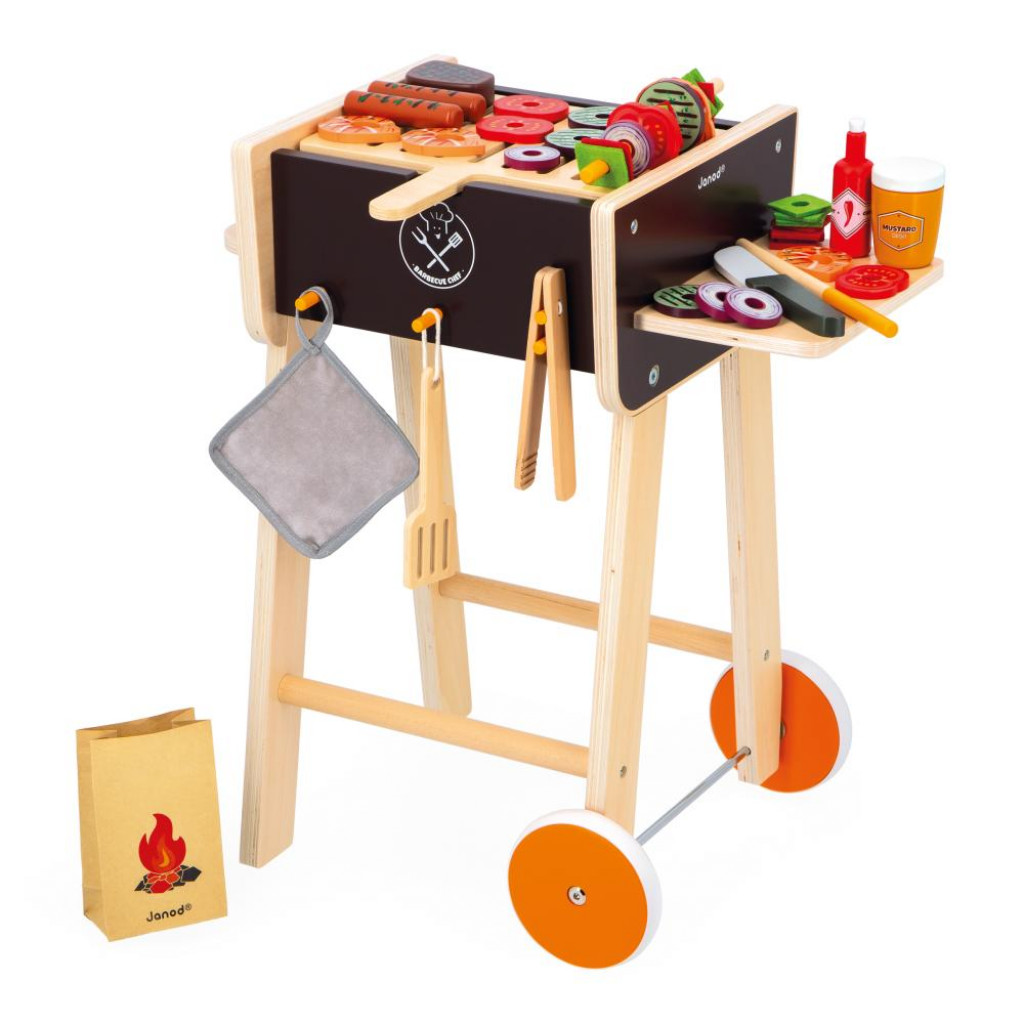 Janod Drevený Barbecue Gril s príslušenstvom