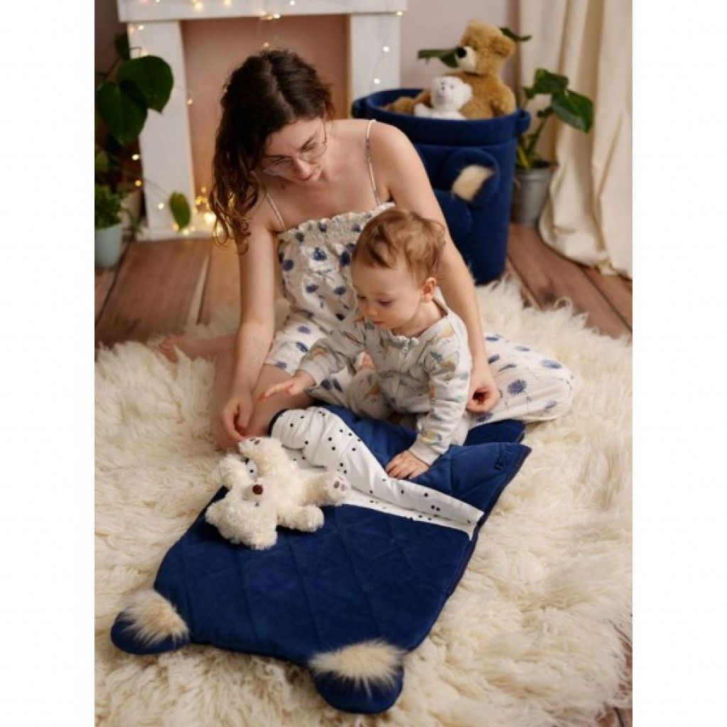Kinder Hop Spací vak 6v1 Dream Catcher Triangles Diamond Deep Blue