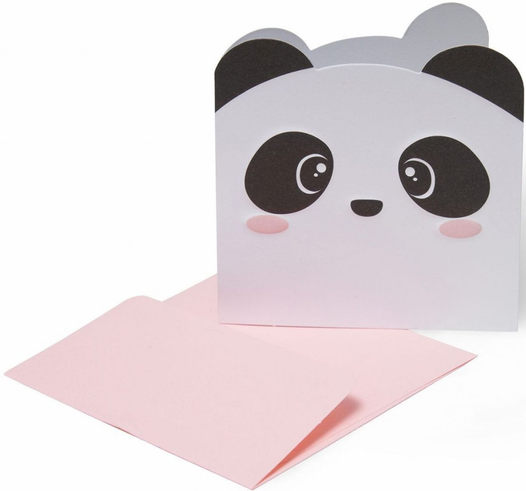 Legami Mini prianie s obálkou Legami - Panda