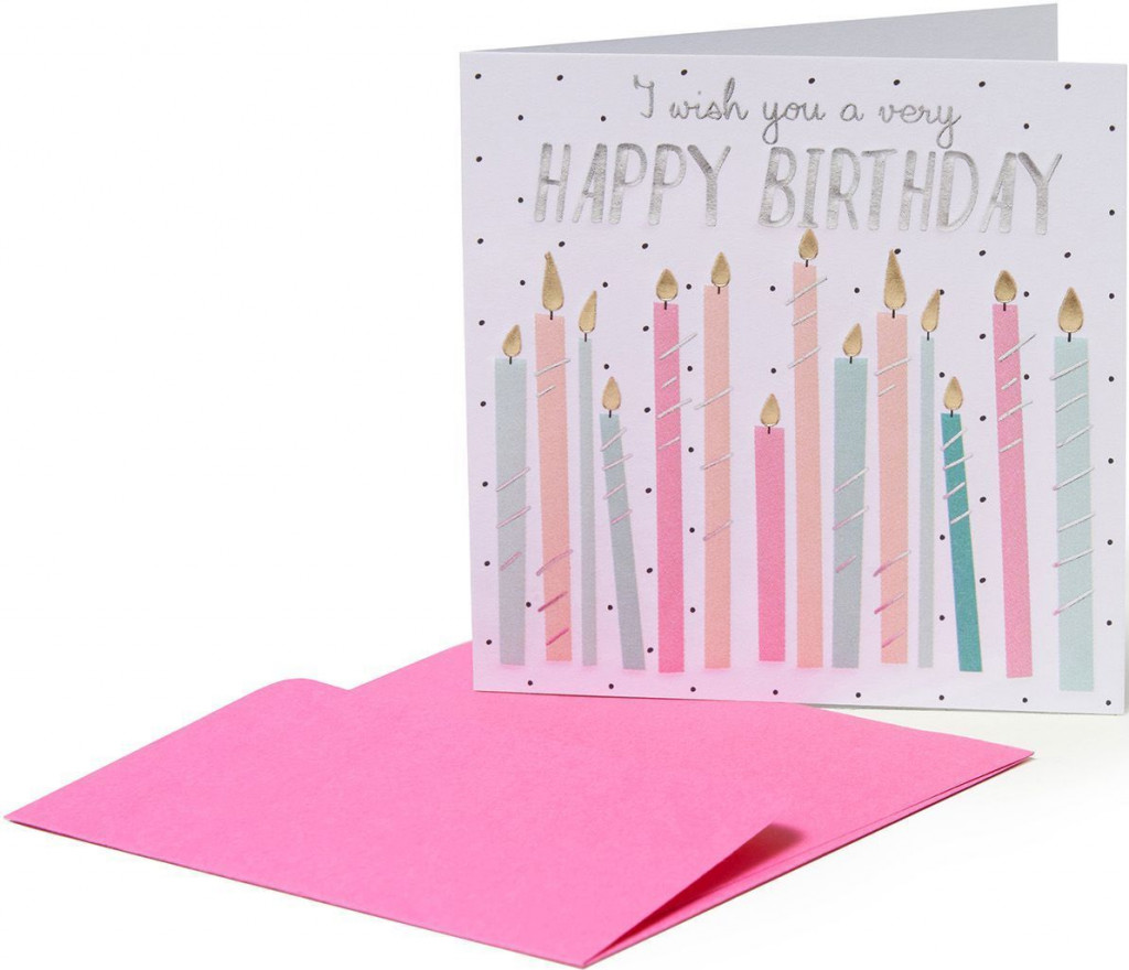 Legami Mini prianie s obálkou Legami - Happy Birthday Candles