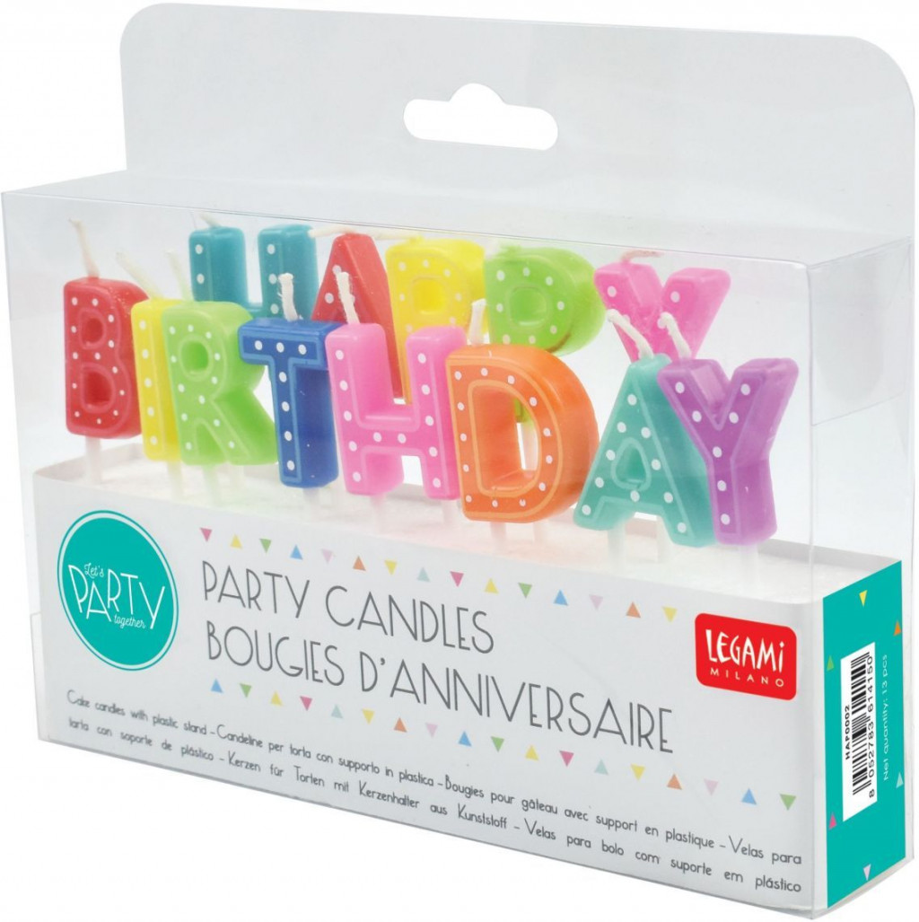 Legami Narodeninové tortové sviečky Legami - Happy Birthday