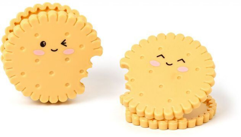 Legami Súprava štipcov na vrecká Legami Set Of 4 Bag Clips - Bag Clips - Cookie