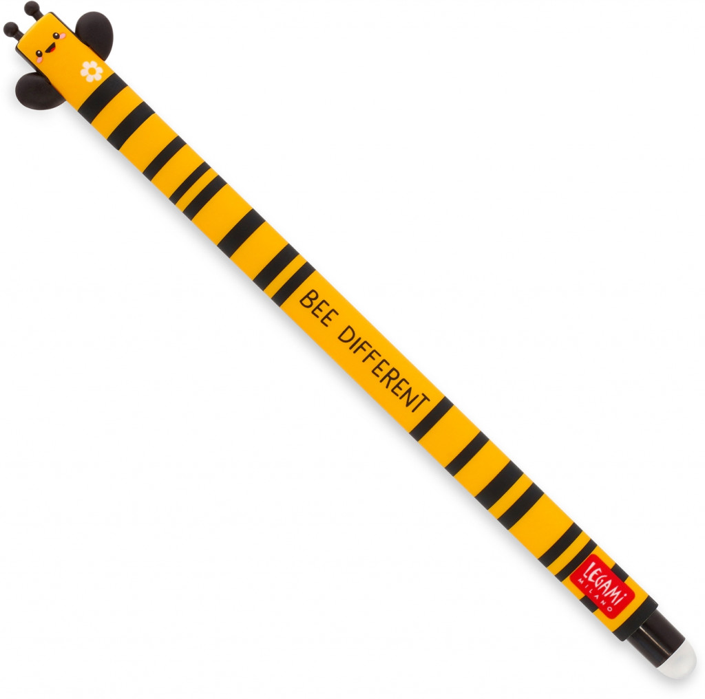Legami Gumovacie pero Legami Erasable Gel Pen - Erasable Pen - Bee - Black Ink