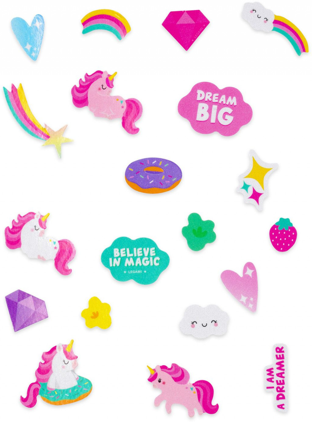 Legami Reflektívne samolepky na bicykel Legami Reflective Bicycle Stickers - Ride With Style - Unicorn