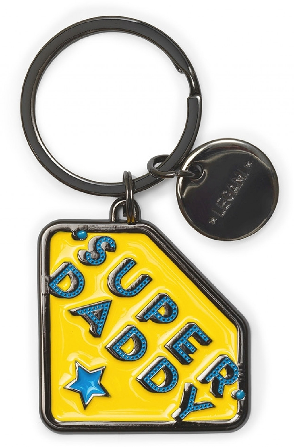 Legami Prívesok na kľúče Legami Enamel Key Ring - What A Key Ring - Super Daddy