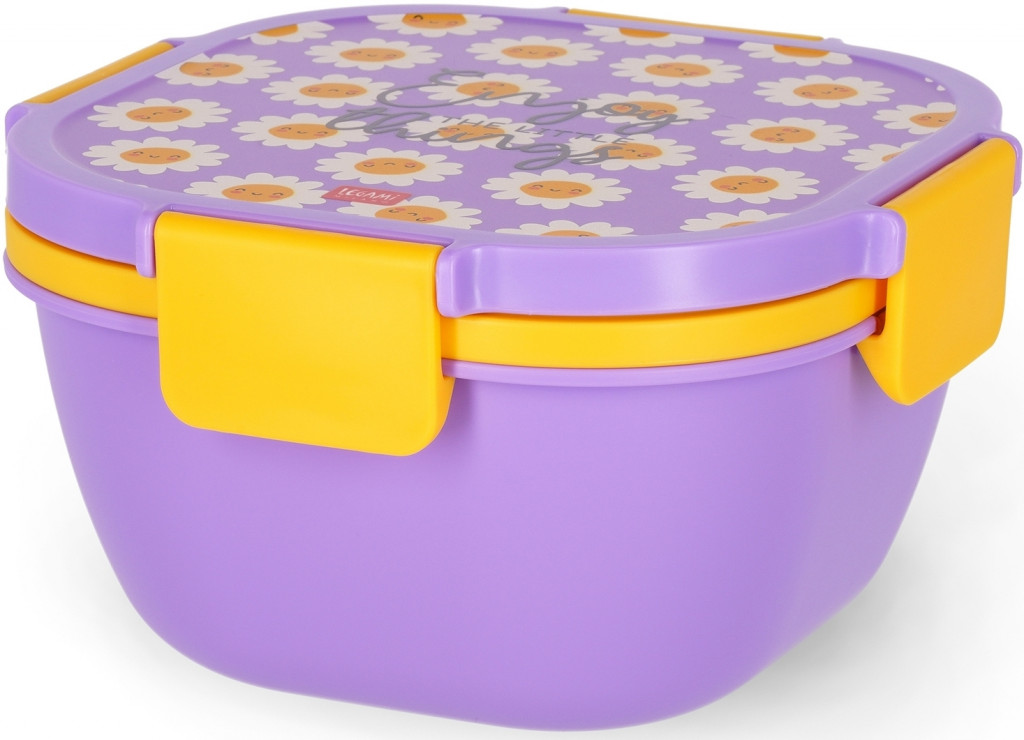 Legami Škatuľka na desiatu Legami Lunch Box 1700 Ml - Daisy